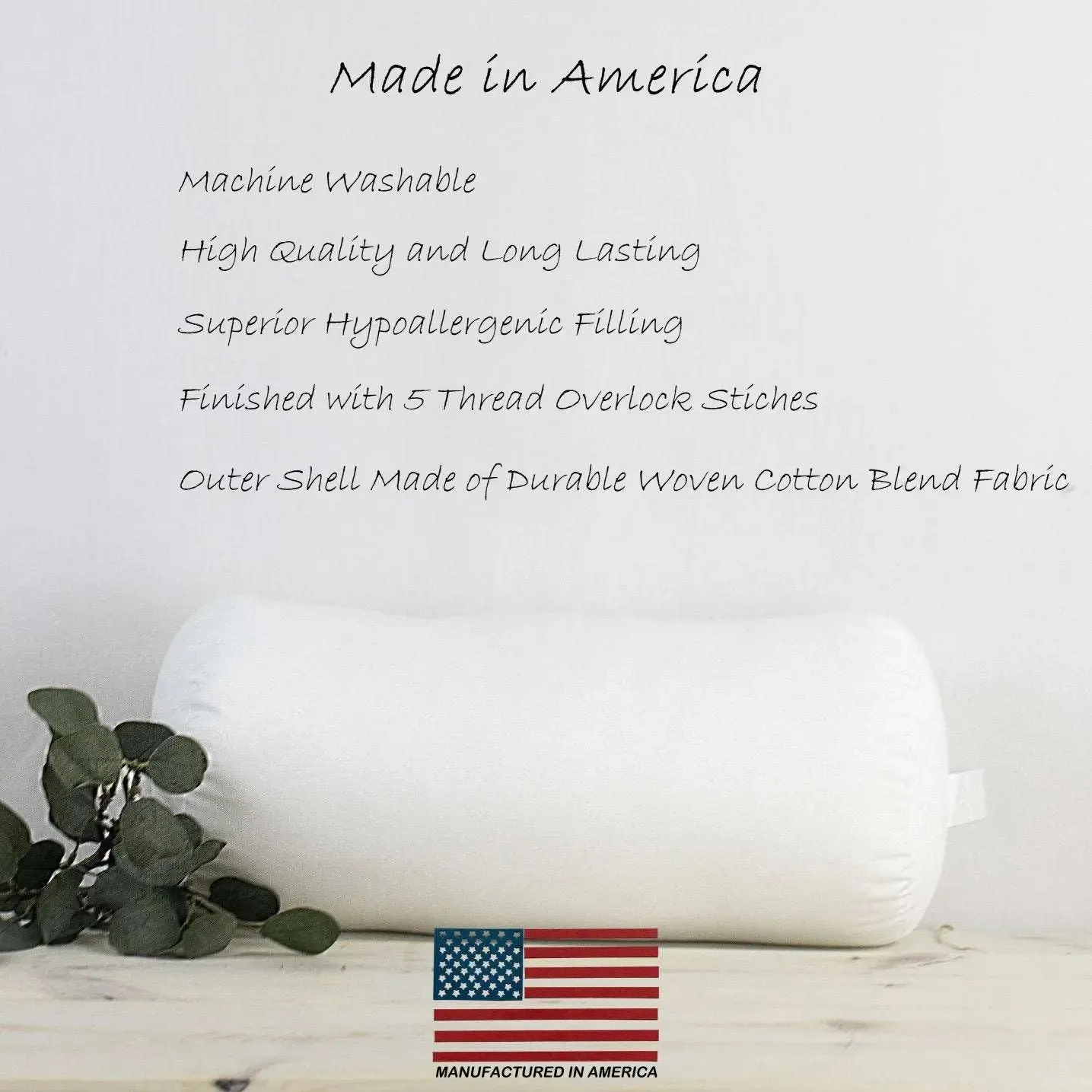 10x36 | Bolster Insert | Indoor Outdoor Hypoallergenic Polyester Fill | Quality Insert | Premium Insert