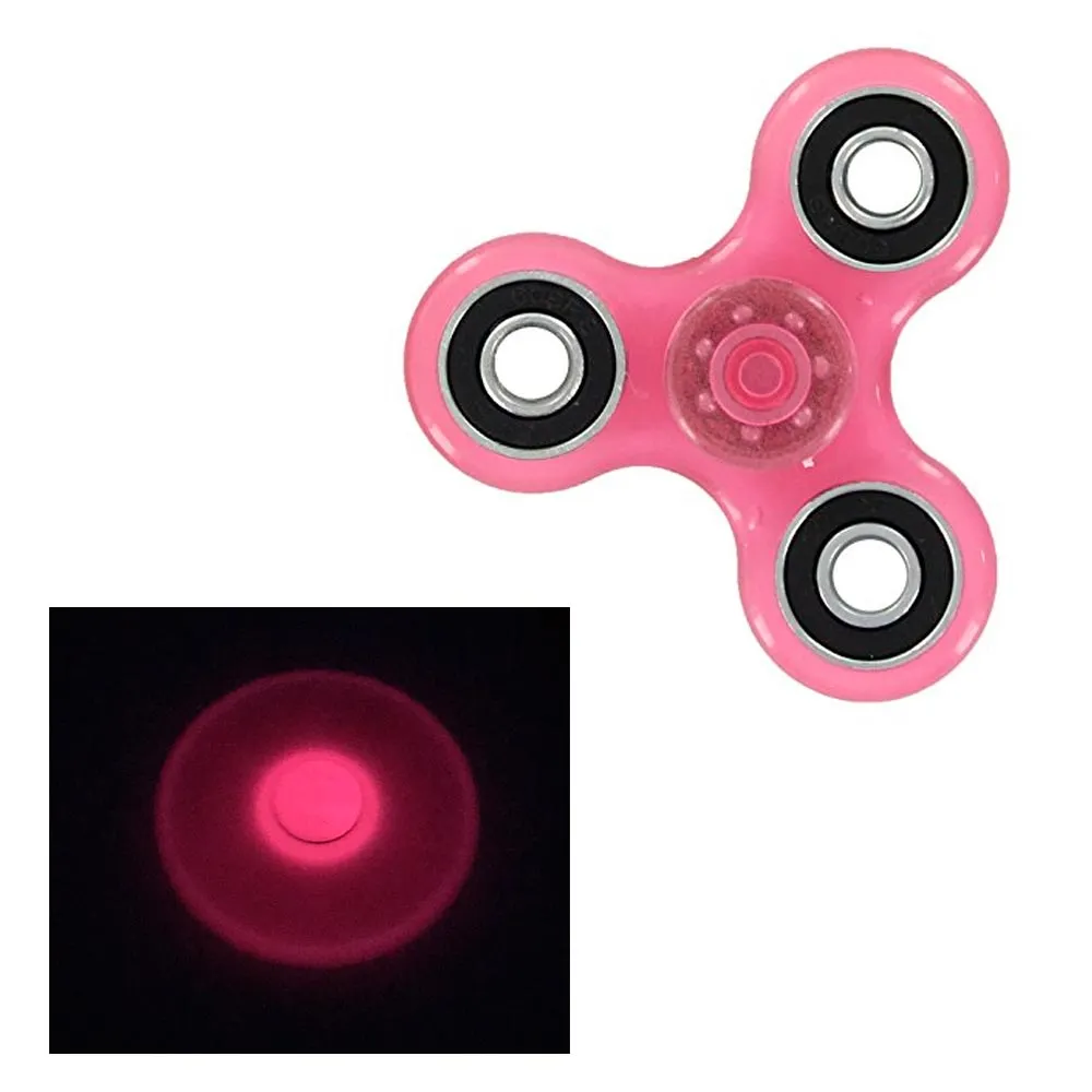 3 Gyro Tri-Spinner Fidget Glow In Dark Toy EDC Hand Finger Spinner Focus ADHD