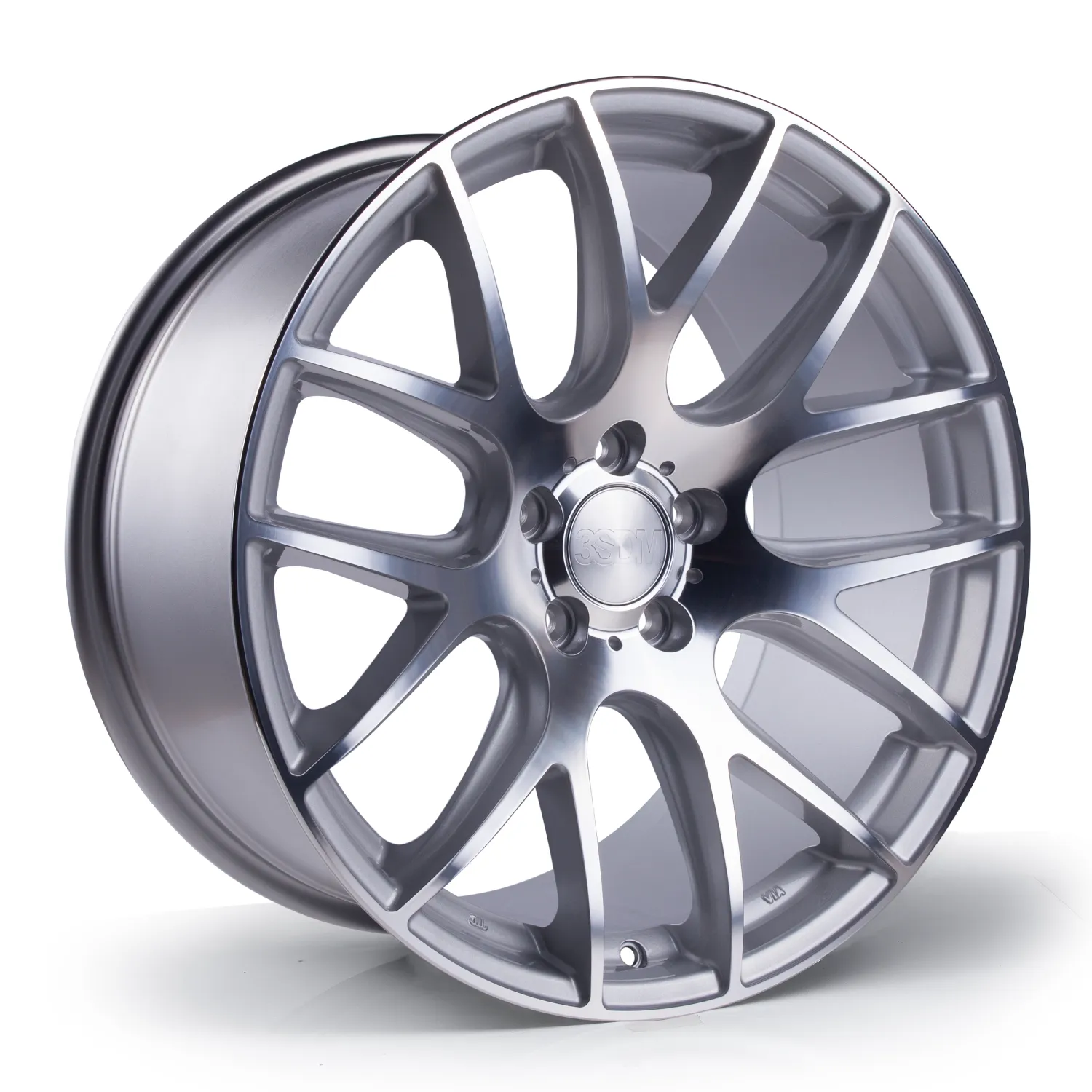 3SDM 0.01-SF 5x100  18" Silver Cut