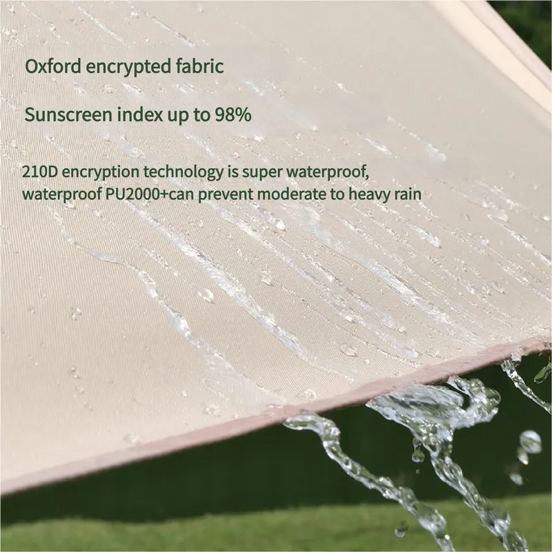 520x420cm Hexagon Camping Tent Tarp | Waterproof | UV Protection | Sunshade Canopy Shelter | Camping | Hiking | Picnic