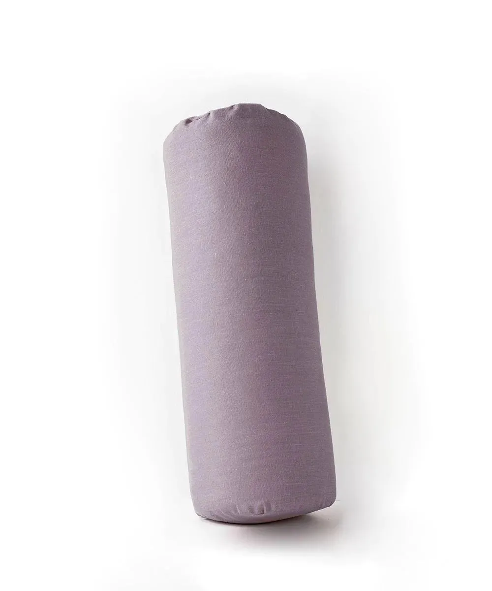 B, Halfmoon Cotton Cylindrical Yoga Bolster