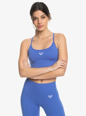 Chill Out Seamless Rib Bra - Ultra Marine