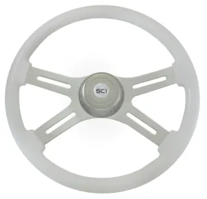 Classic White 18" Painted Wood