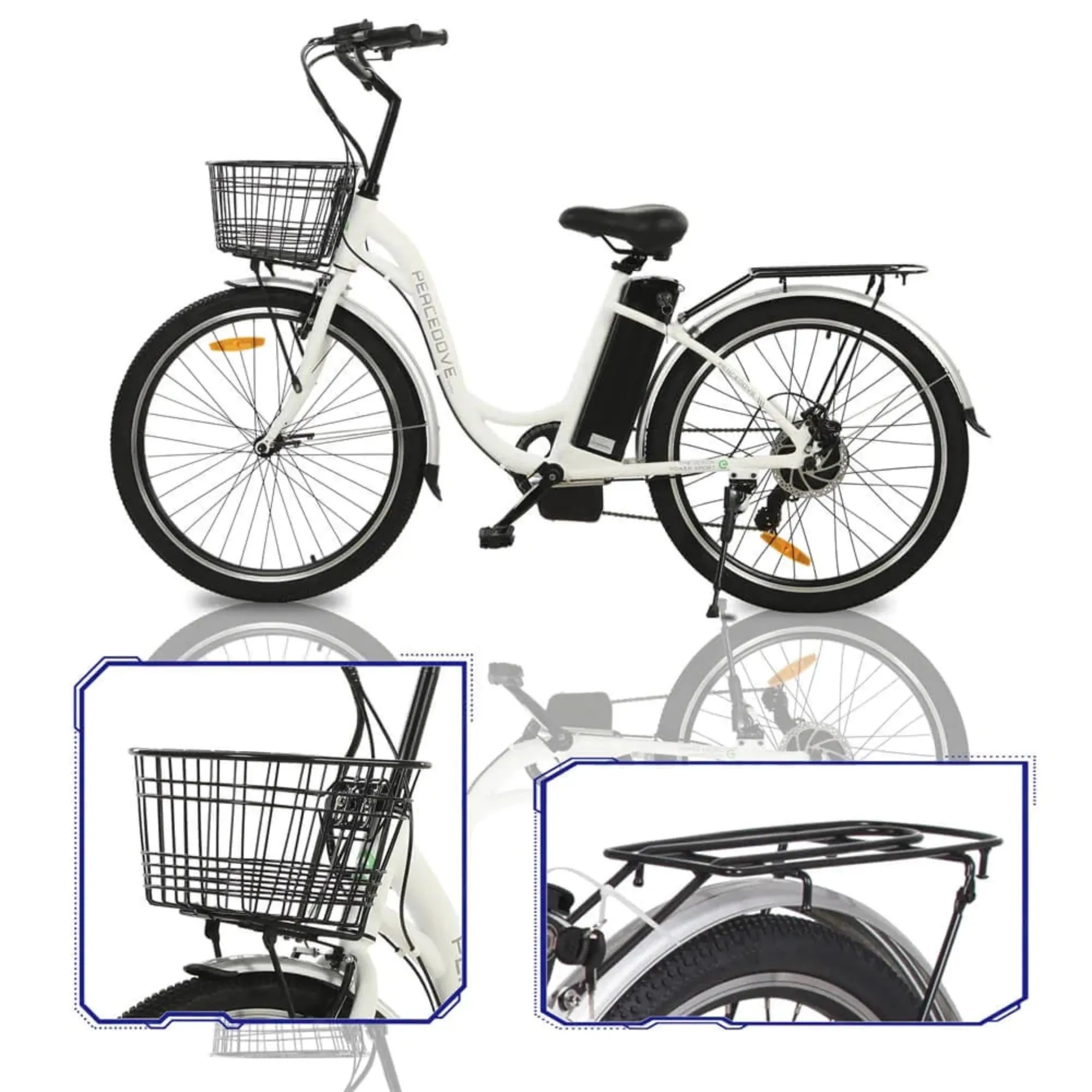 Ecotric 350W Peacedove City Electric Bike