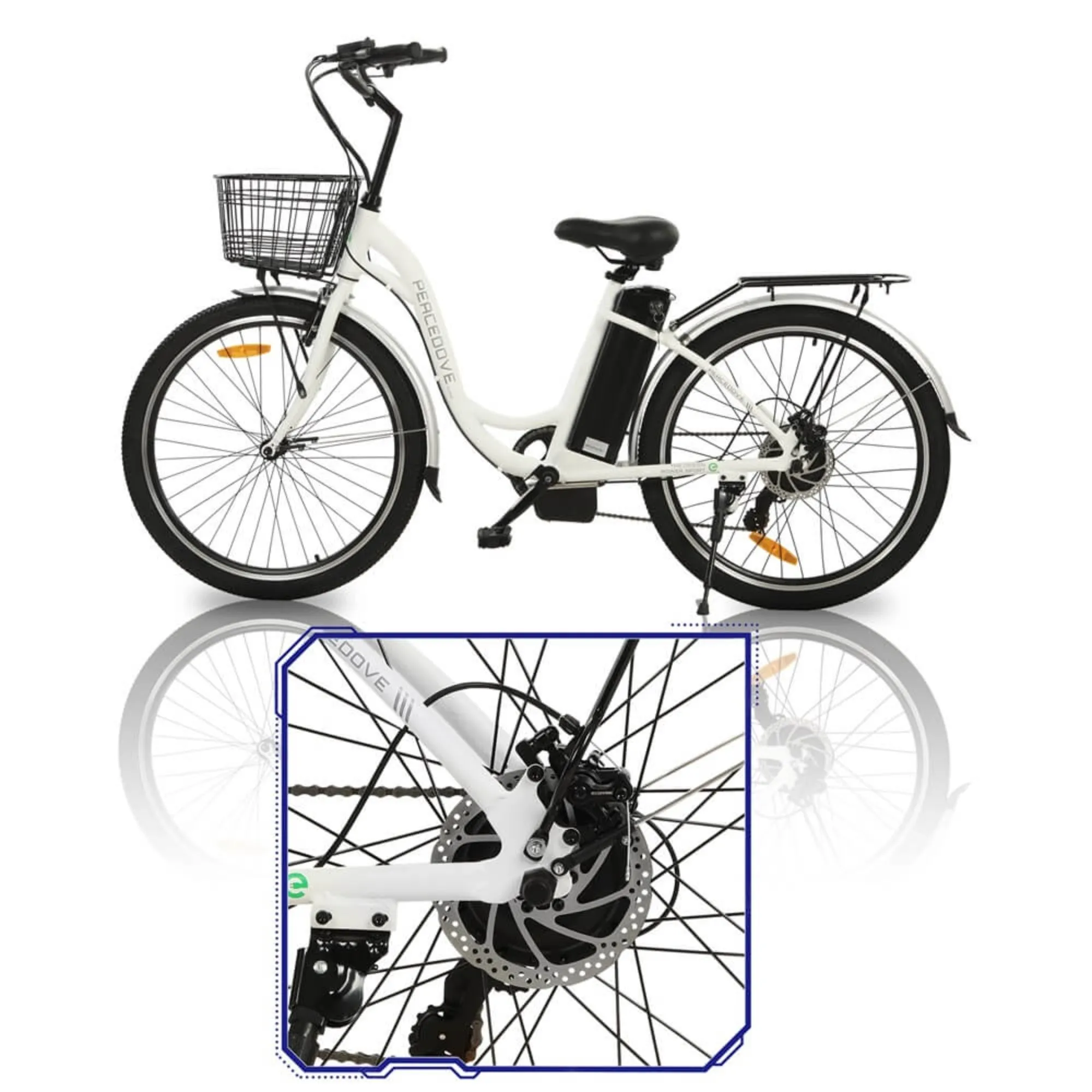 Ecotric 350W Peacedove City Electric Bike