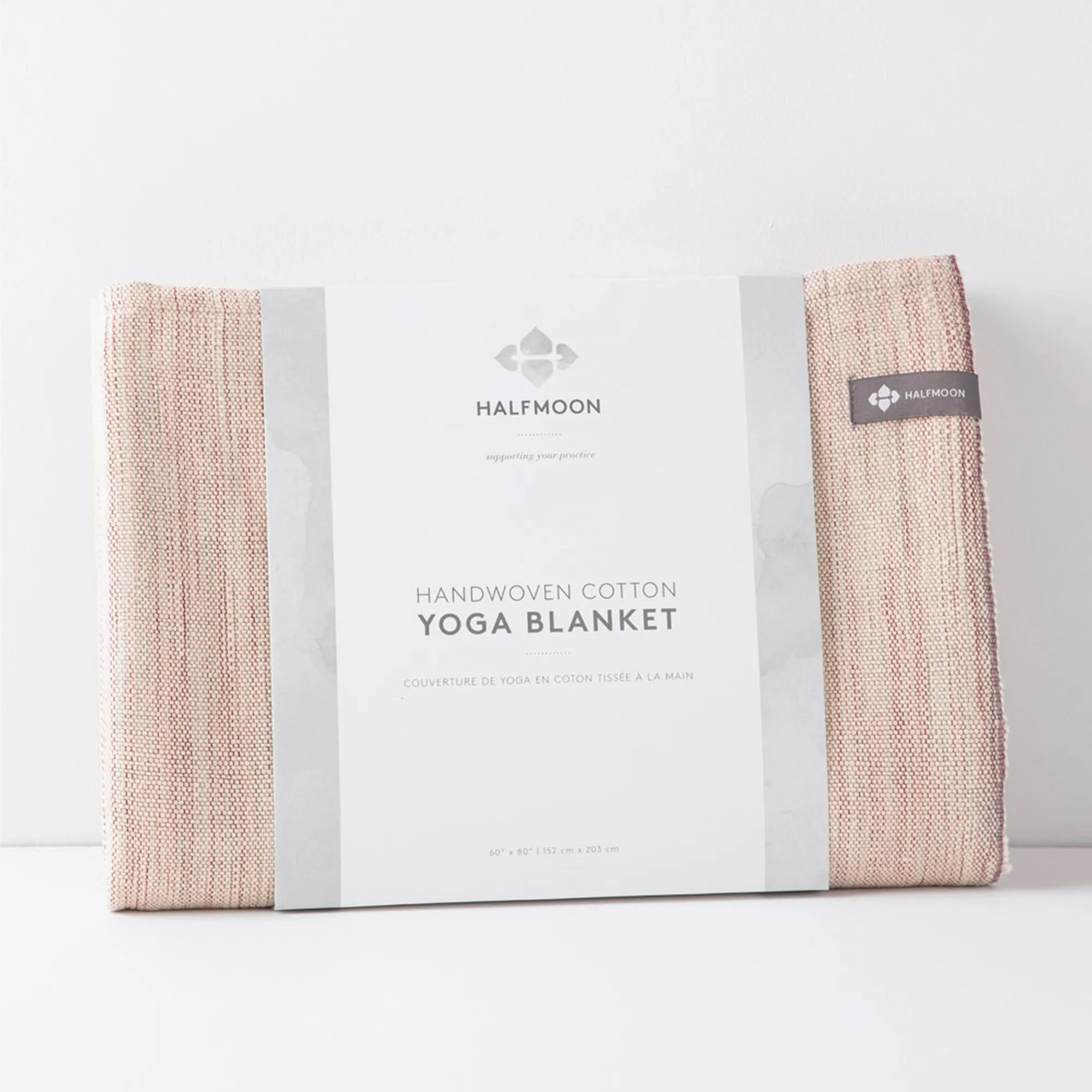 Halfmoon Melange Cotton Yoga Blanket