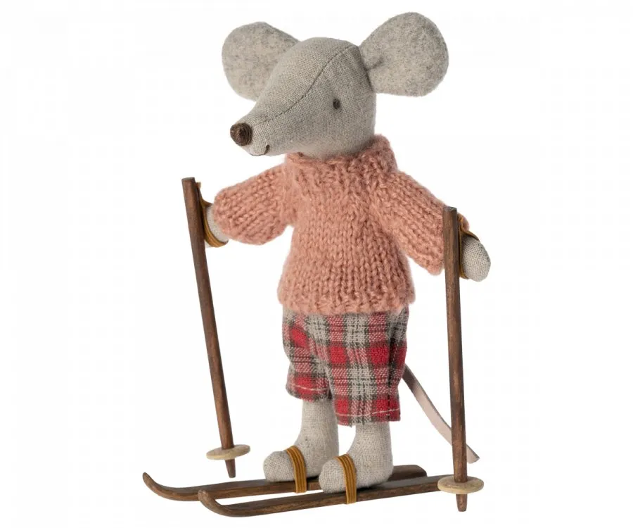 Maileg | Ski & Ski Poles for Big Sister / Brother Mouse