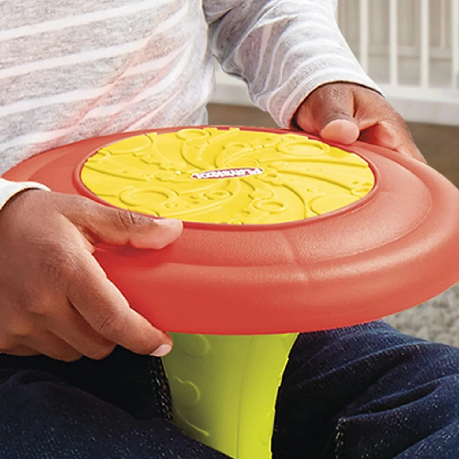 Playskool Sit N Spin, Classic Spinning Activity Toy with Music for Toddlers, Children 18  Months