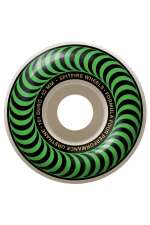SPITFIRE WHEEL FORMULA FOUR 101D CLASSIC SWIRL 52MM - GREEN
