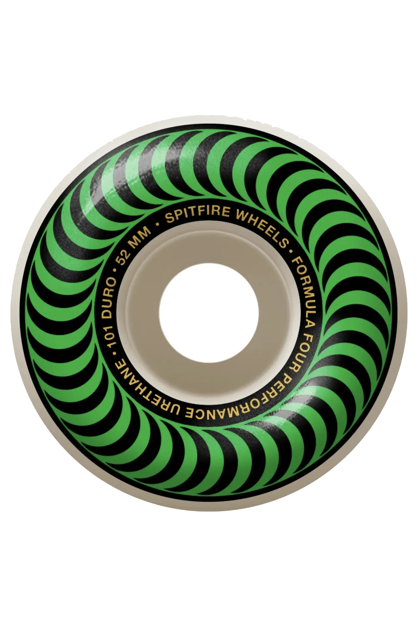 SPITFIRE WHEEL FORMULA FOUR 101D CLASSIC SWIRL 52MM - GREEN