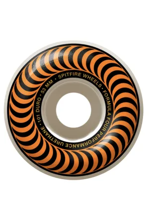 SPITFIRE WHEEL FORMULA FOUR 101D CLASSIC SWIRL 53MM - ORANGE