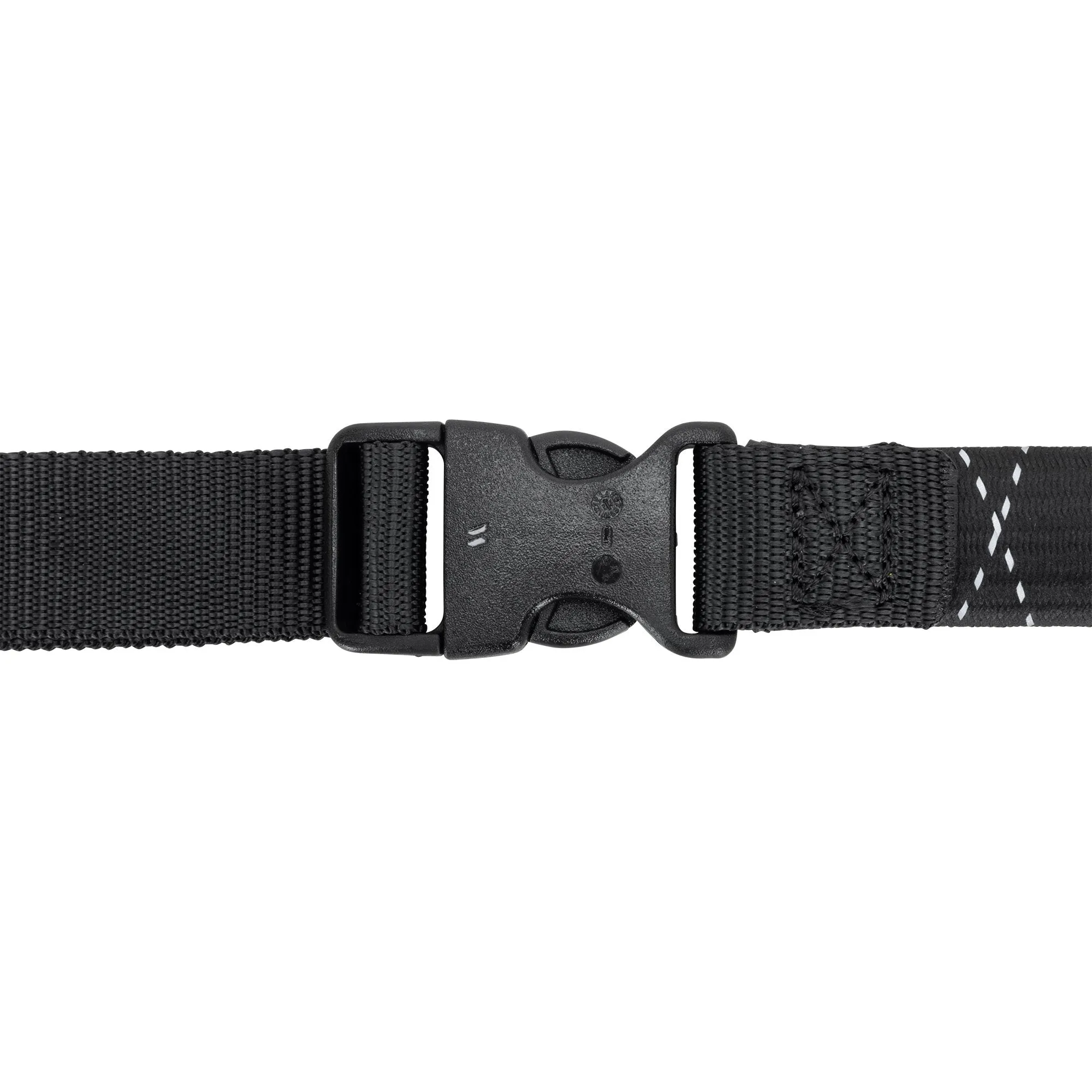 The Ultimate Adjustable Cargo Straps Twin Pack - 18"-60" x 1" - Black w/Reflective Tracer